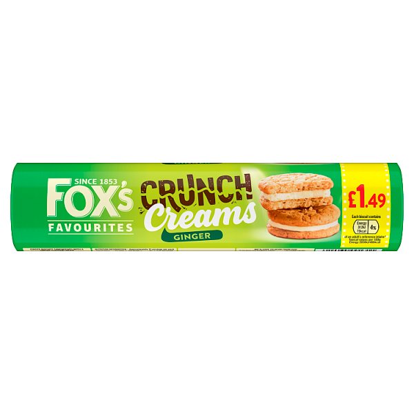 Fox's Ginger Crunch Creams 200g BBE MAY 2026