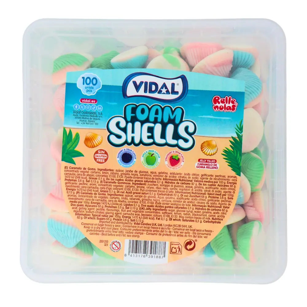 Vidal Jelly Filled Seashells Tub