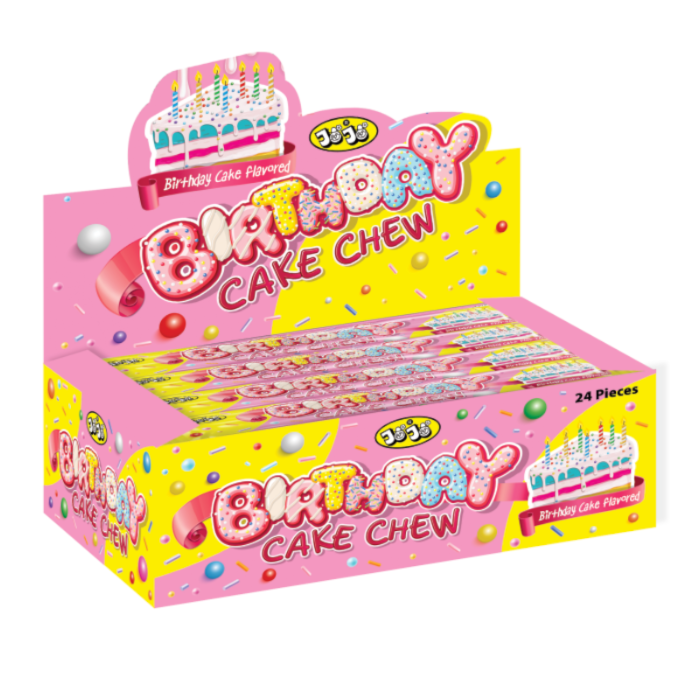 Birthday Cake Chew Bar