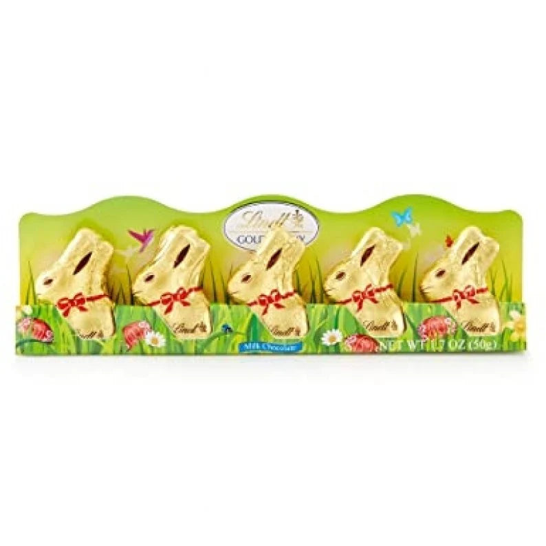 Lindt Gold Milk Chocolate Easter Bunny 5 X 10G