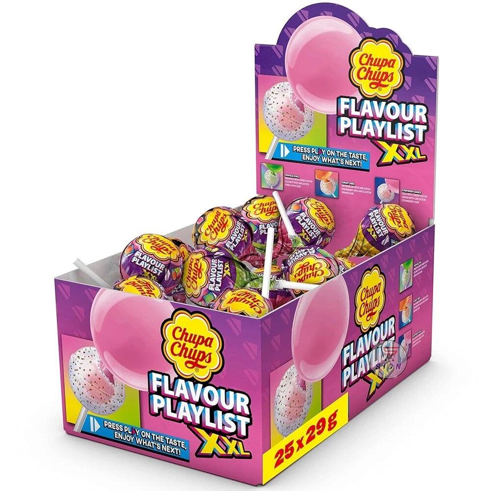 Chupa Chups Assorted flavour Playlist XXL Lollipop BBE APRIL 2026