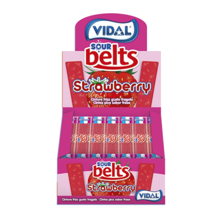 Vidal Sour Belts Strawberry